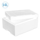 Boîte isotherme en polystyrène 14 litres glacière récipient d’expédition (10 pièces par carton)