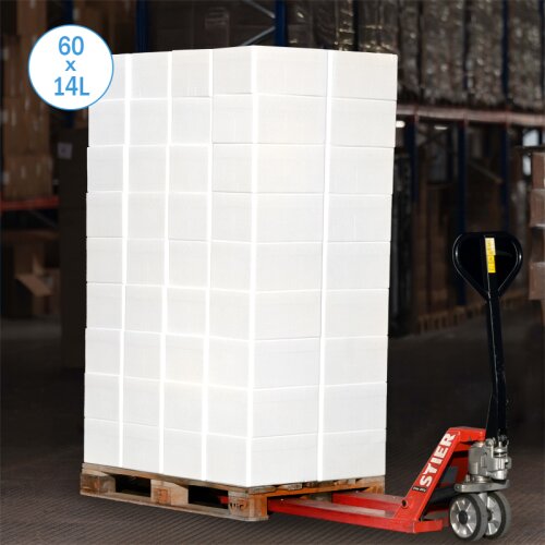 Boîte isotherme en polystyrène 14 litres glacière récipient d’expédition (60 pièces sur palette)