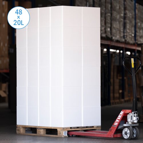 Boîte isotherme en polystyrène 20 litres glacière récipient d’expédition (48 pièces sur palette)