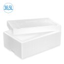 Boîte isotherme en polystyrène 36,5 litres glacière récipient d’expédition (28 pièces sur palette)