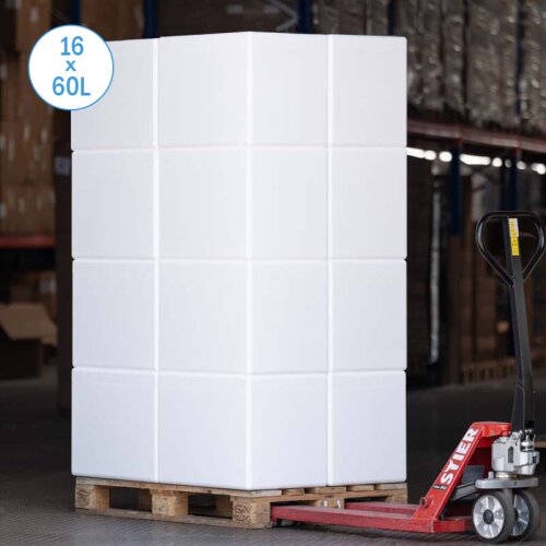 Boîte isotherme en polystyrène 60 litres glacière récipient d’expédition (16 pièces sur palette)