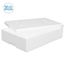 Boîte isotherme en polystyrène 20,1 litres glacière récipient d’expédition (7 pièces par carton)
