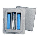 Boîte isotherme 48h pour l’envoi de sperme frais en élevage équin, contenant pour sperme d’étalon (120 unités par palette)